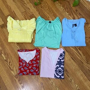 Women’s Tops bundle lot of 5 pcs size Xl smoke & pet free